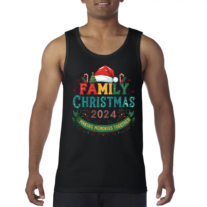 Family Christmas 2024 Matching Outfit Xmas Squad Santa Group Tank Top