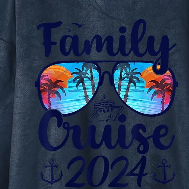 Family Cruise 2024 Family Vacation Matching Family Group Hooded Wearable Blanket