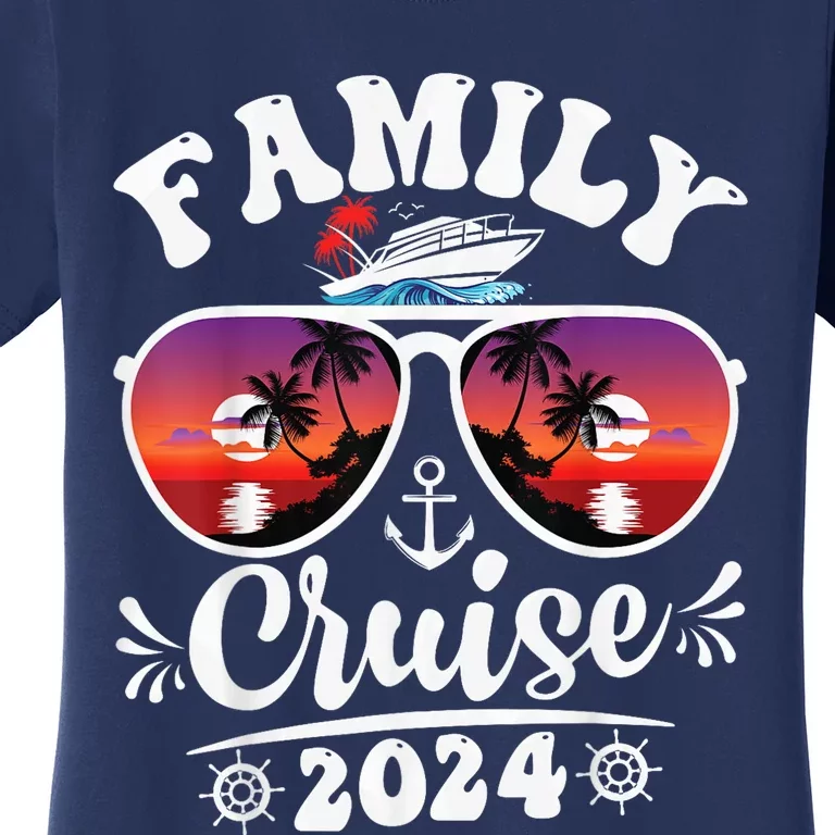 Family Cruise 2024 Shirt Cruise Vacation Trip Matching Group Women's T-Shirt