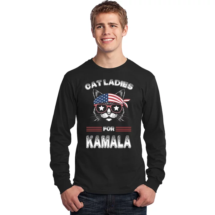 Funny Cat 2024 President Kamalaharris Long Sleeve Shirt