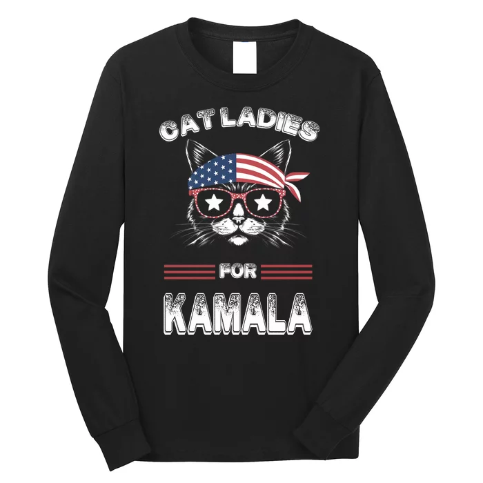 Funny Cat 2024 President Kamalaharris Long Sleeve Shirt