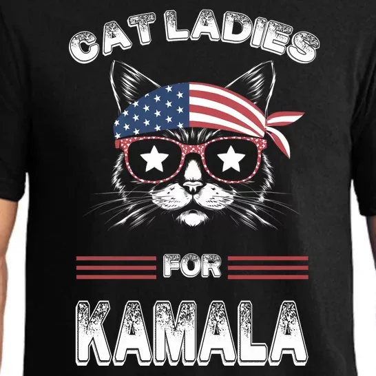 Funny Cat 2024 President Kamalaharris Pajama Set