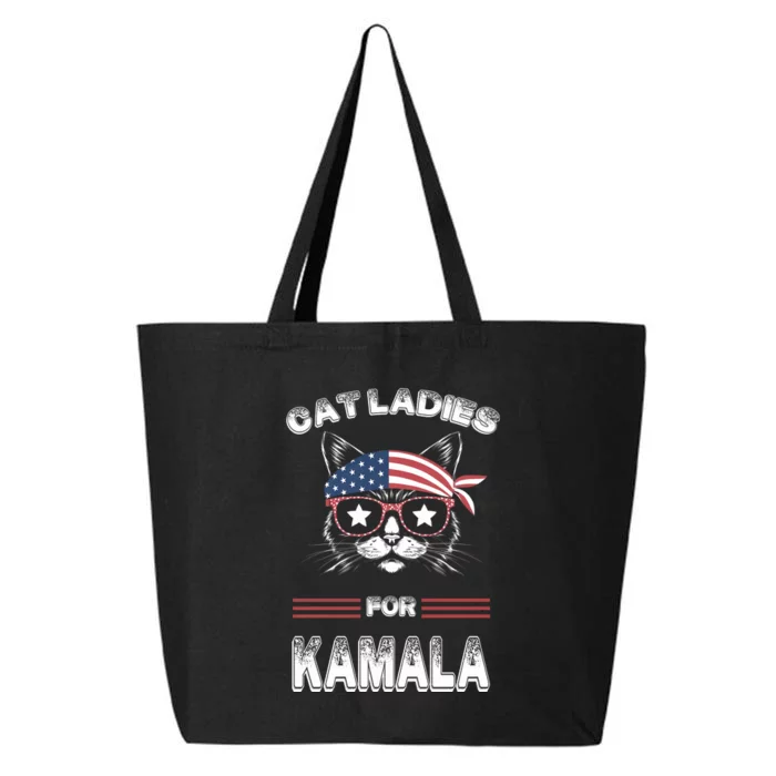 Funny Cat 2024 President Kamalaharris 25L Jumbo Tote