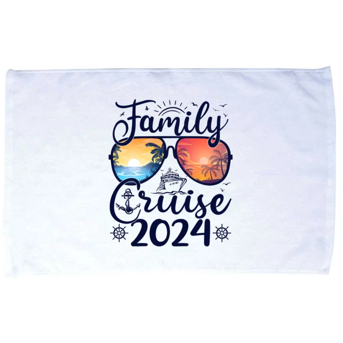 Family Cruise 2024 Summer Vacation Matching Family Cruise Microfiber Hand Towel