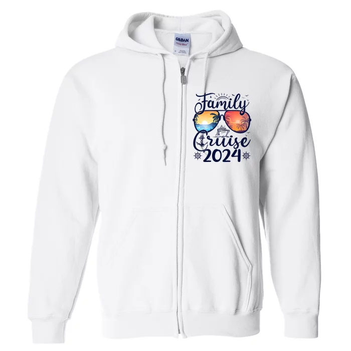 Family Cruise 2024 Summer Vacation Matching Family Cruise Full Zip Hoodie