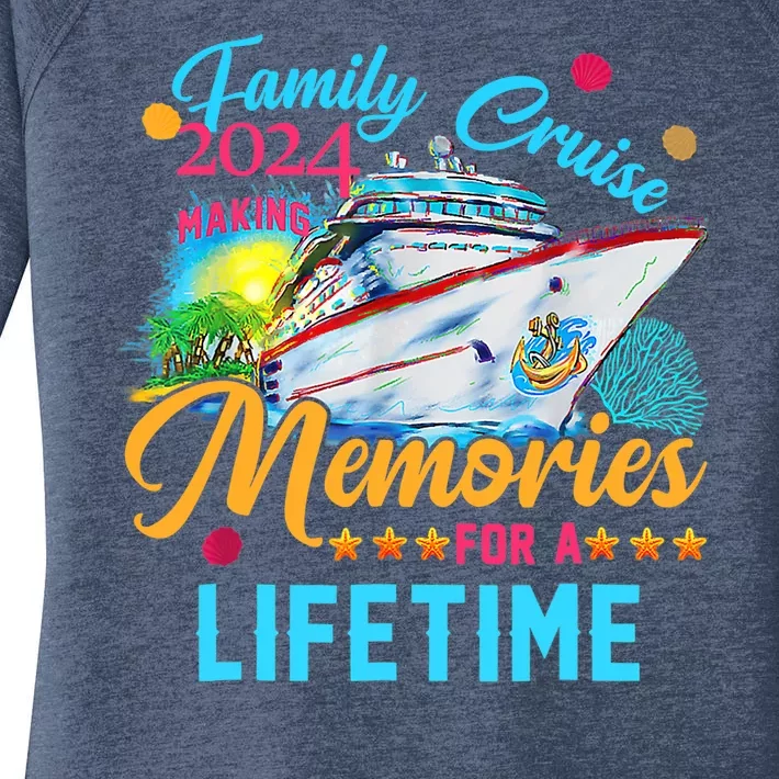 Family Cruise 2024 Making Memories For A Lifetime Women's Perfect Tri Tunic Long Sleeve Shirt