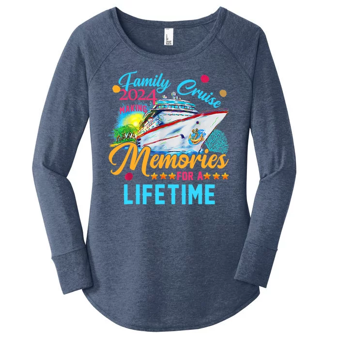 Family Cruise 2024 Making Memories For A Lifetime Women's Perfect Tri Tunic Long Sleeve Shirt