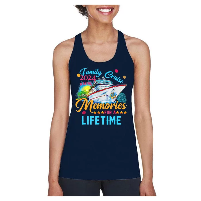 Family Cruise 2024 Making Memories For A Lifetime Women's Racerback Tank