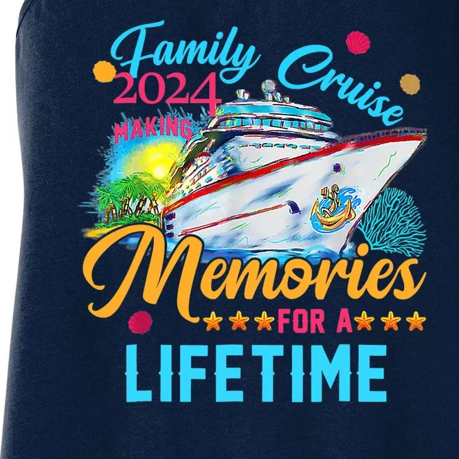 Family Cruise 2024 Making Memories For A Lifetime Women's Racerback Tank