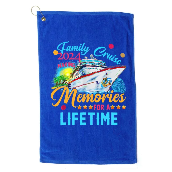 Family Cruise 2024 Making Memories For A Lifetime Platinum Collection Golf Towel