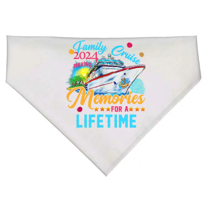 Family Cruise 2024 Making Memories For A Lifetime USA-Made Doggie Bandana