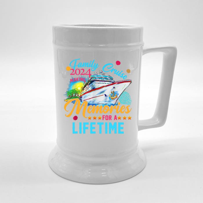 Family Cruise 2024 Making Memories For A Lifetime Front & Back Beer Stein