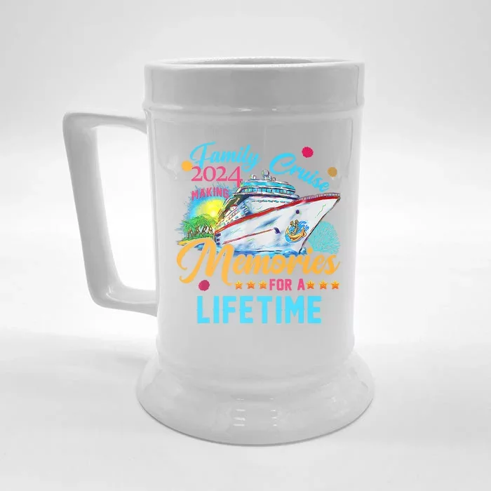 Family Cruise 2024 Making Memories For A Lifetime Front & Back Beer Stein