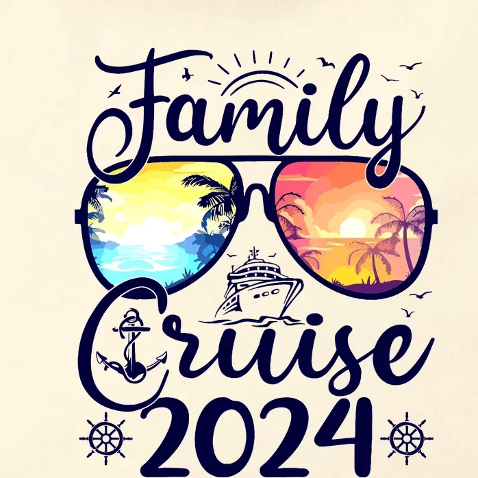 Family Cruise 2024 Summer Vacation Matching Family Cruise Zip Tote Bag