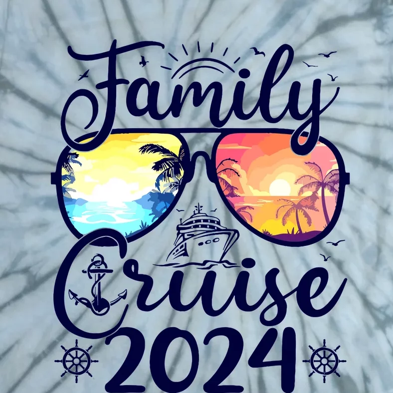 Family Cruise 2024 Summer Vacation Matching Family Cruise Tie-Dye T-Shirt