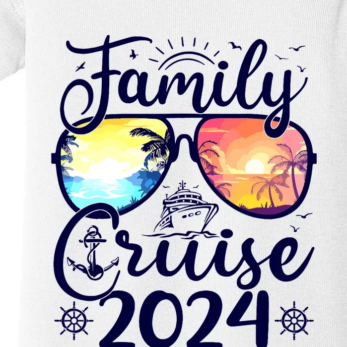 Family Cruise 2024 Summer Vacation Matching Family Cruise Baby Bodysuit