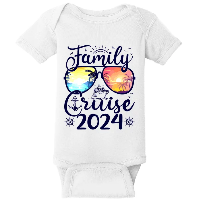 Family Cruise 2024 Summer Vacation Matching Family Cruise Baby Bodysuit