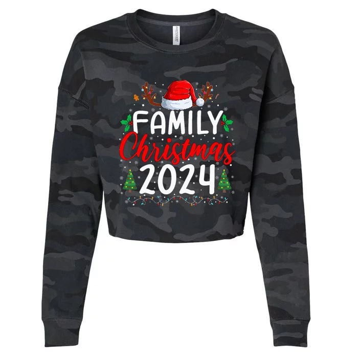 Family Christmas 2024 Matching Family Christmas Xmas Squad Cropped Pullover Crew