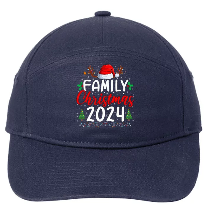 Family Christmas 2024 Matching Family Christmas Xmas Squad 7-Panel Snapback Hat