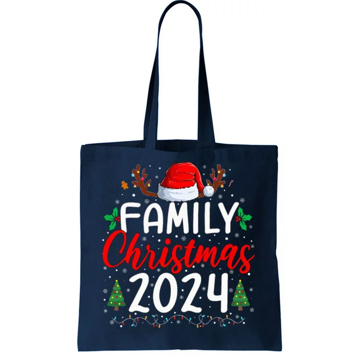 Family Christmas 2024 Matching Family Christmas Xmas Squad Tote Bag