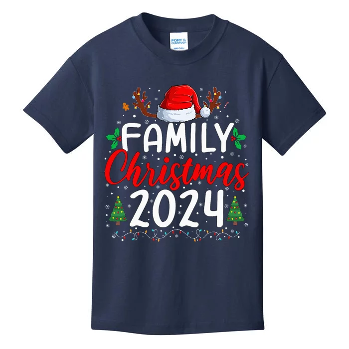 Family Christmas 2024 Matching Family Christmas Xmas Squad Kids T-Shirt