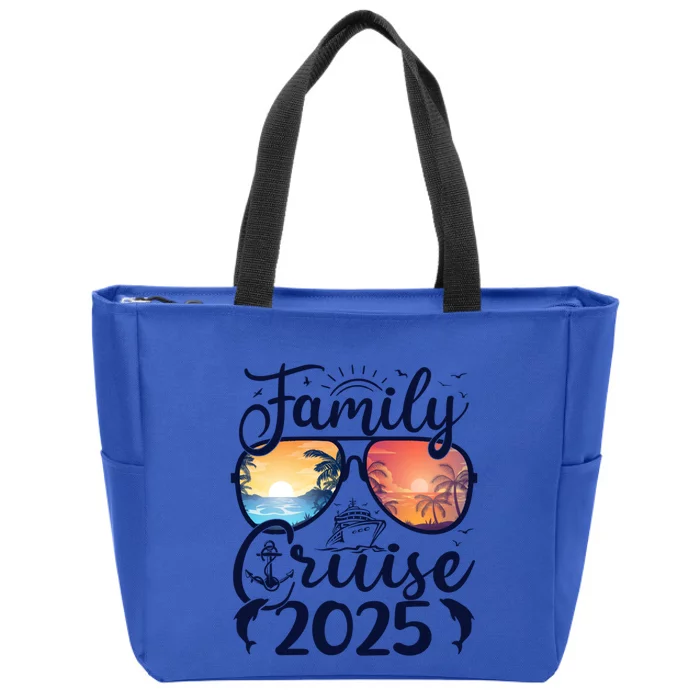 Family Cruise 2025 Summer Vacation Matching Family Cruise Gift Zip Tote Bag