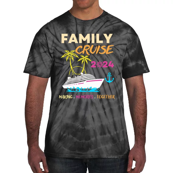 Family Cruise 2024 Making Memories Summer Matching Vacation Tie-Dye T-Shirt