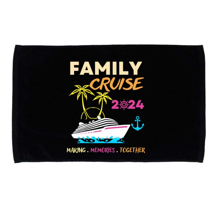 Family Cruise 2024 Making Memories Summer Matching Vacation Microfiber Hand Towel