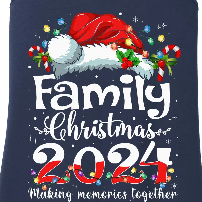 Family Christmas 2024 Matching Squad Santa Elf Funny Xmas Ladies Essential Tank