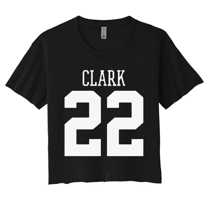 Funny Clark 22 Iowa Basketball Gift Women's Crop Top Tee