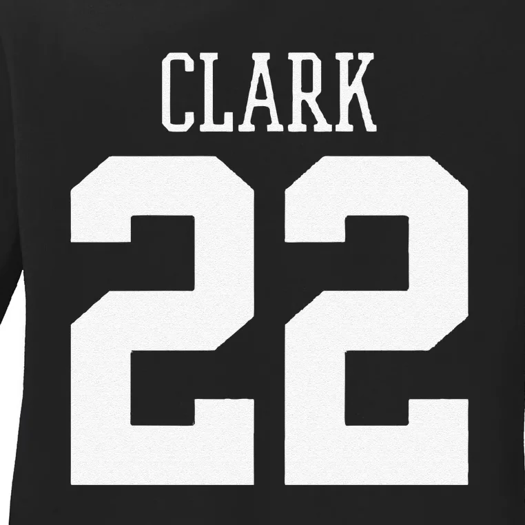 Funny Clark 22 Iowa Basketball Gift Ladies Long Sleeve Shirt