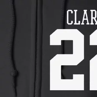 Funny Clark 22 Iowa Basketball Gift Full Zip Hoodie