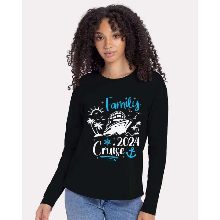 Family Cruise 2024 Making Memories Family Vacation Trip 2024 Womens Cotton Relaxed Long Sleeve T-Shirt