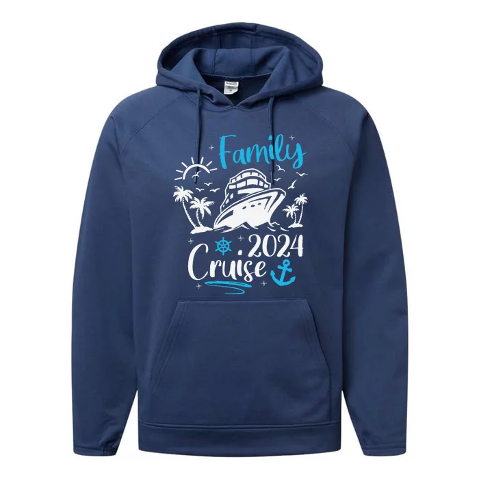 Family Cruise 2024 Making Memories Family Vacation Trip 2024 Performance Fleece Hoodie