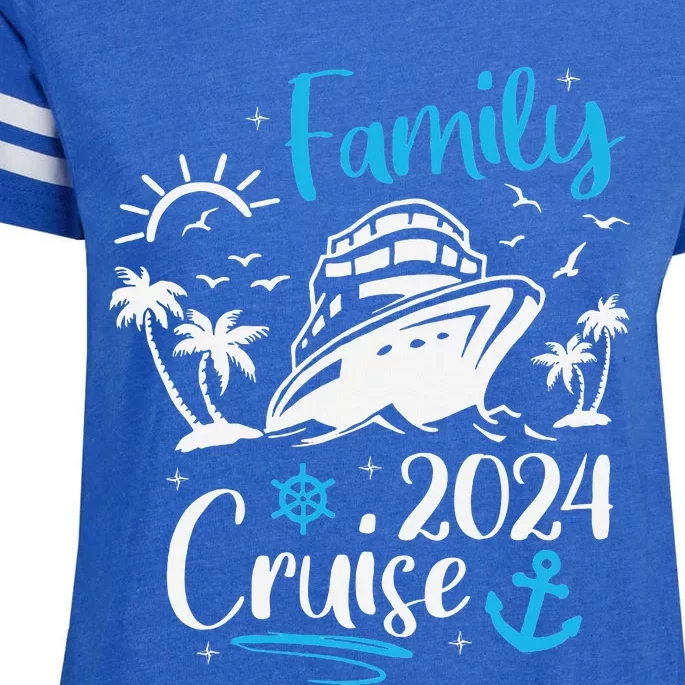 Family Cruise 2024 Making Memories Family Vacation Trip 2024 Enza Ladies Jersey Football T-Shirt