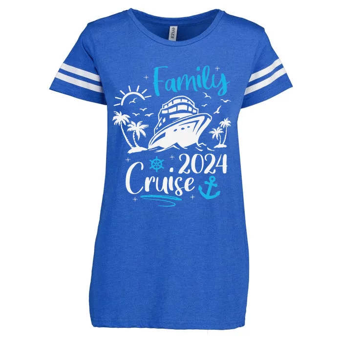 Family Cruise 2024 Making Memories Family Vacation Trip 2024 Enza Ladies Jersey Football T-Shirt