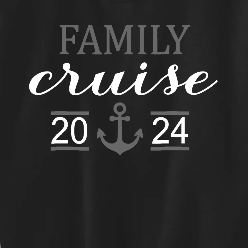 Family Cruise 2024 Family Vacation Matching For Cruise 2024 Kids Sweatshirt