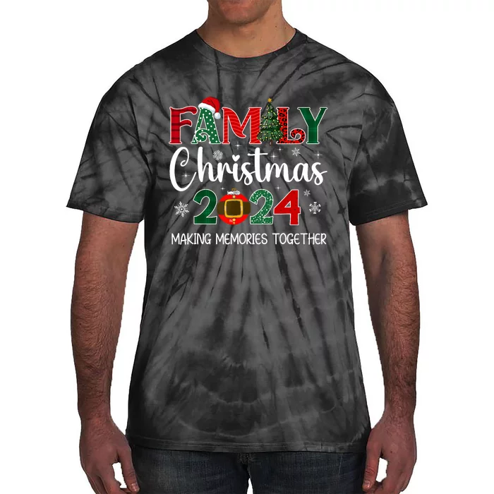 Family Christmas 2024 Matching Outfit Xmas Squad Santa Group Tie-Dye T-Shirt