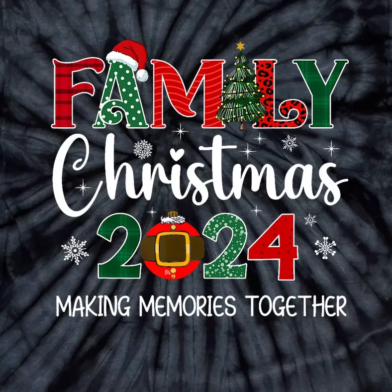 Family Christmas 2024 Matching Outfit Xmas Squad Santa Group Tie-Dye T-Shirt