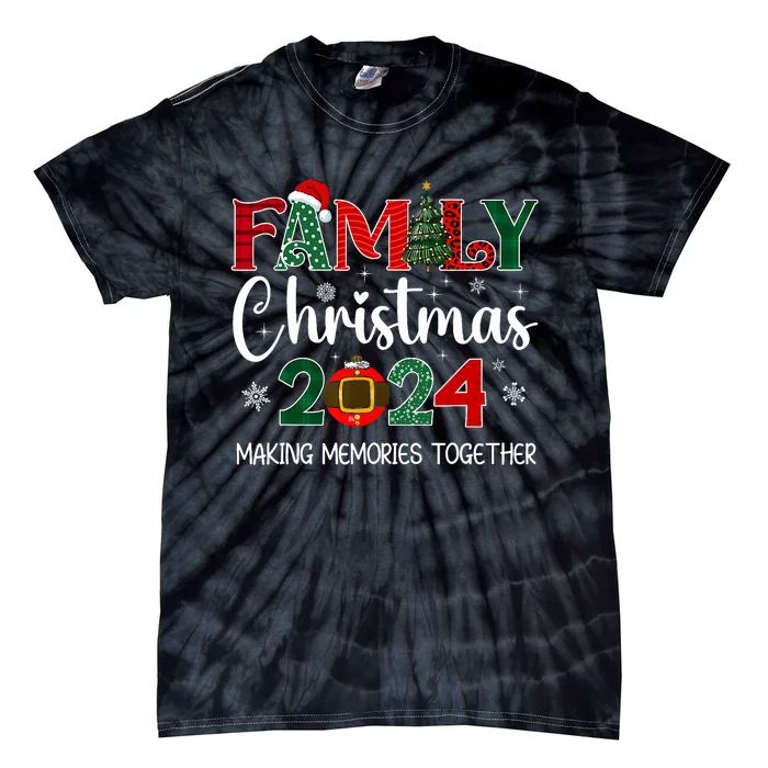 Family Christmas 2024 Matching Outfit Xmas Squad Santa Group Tie-Dye T-Shirt