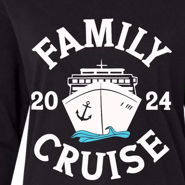 Family Cruise 2024 Cruise Family Matching Group Squad 2024 Womens Cotton Relaxed Long Sleeve T-Shirt