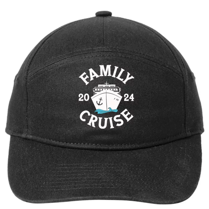 Family Cruise 2024 Cruise Family Matching Group Squad 2024 7-Panel Snapback Hat