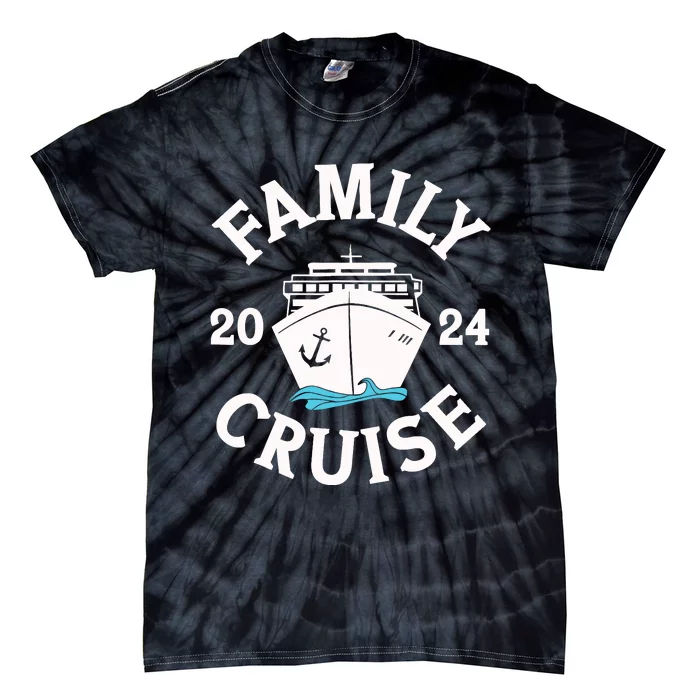 Family Cruise 2024 Cruise Family Matching Group Squad 2024 Tie-Dye T-Shirt