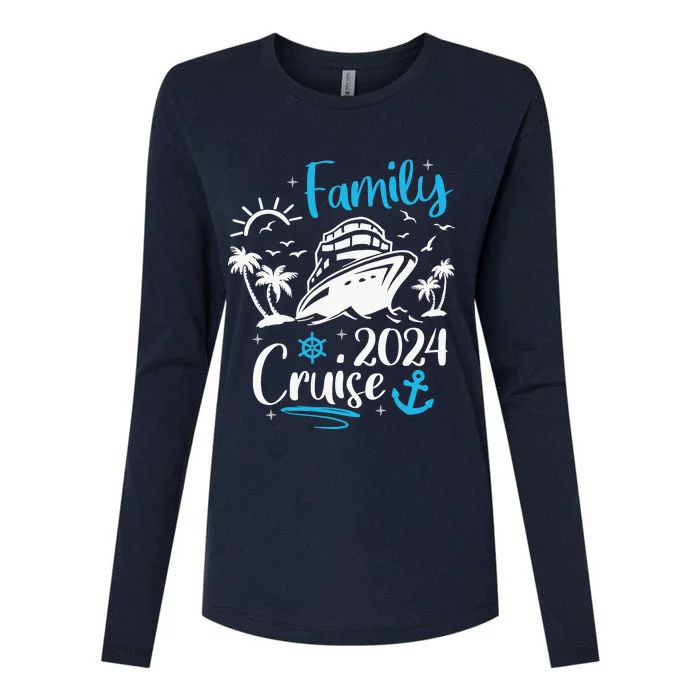 Family Cruise 2024 Making Memories Family Vacation Trip 2024 Womens Cotton Relaxed Long Sleeve T-Shirt