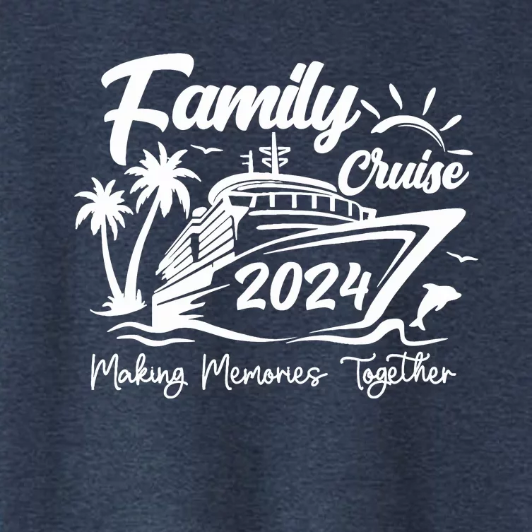 Family Cruise 2024 Making Memories Together Women's Crop Top Tee