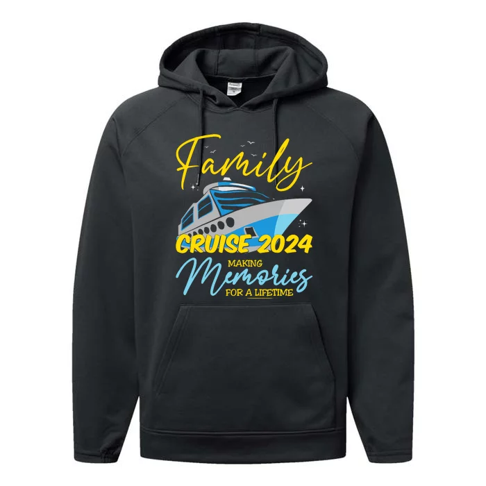 Family Cruise 2024 Sailing Cruising Vacation 2024 Performance Fleece Hoodie