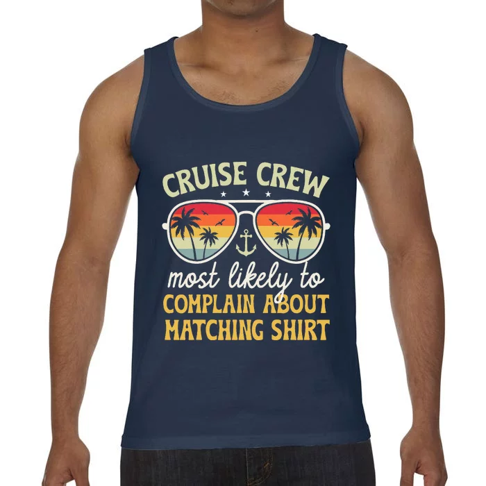 Family Cruise 2024 Most Likely To Complain About Matching Comfort Colors® Tank Top