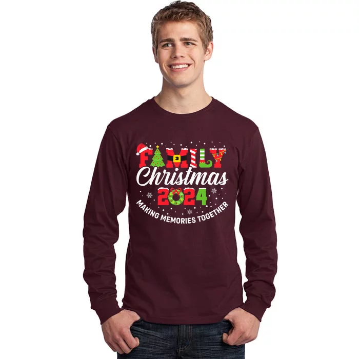 Family Christmas 2024 Matching Outfit Xmas Squad Santa Group Tall Long Sleeve T-Shirt