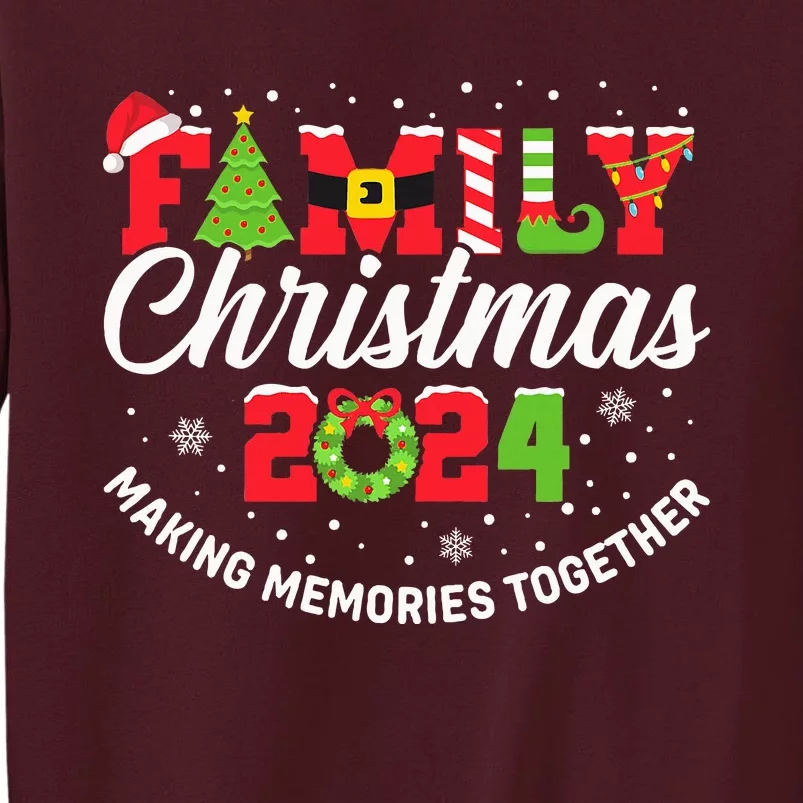 Family Christmas 2024 Matching Outfit Xmas Squad Santa Group Tall Sweatshirt