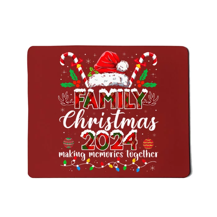 Family Christmas 2024 Matching Squad Santa Elf Funny Xmas Mousepad